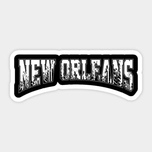 New Orleans (White) Sticker